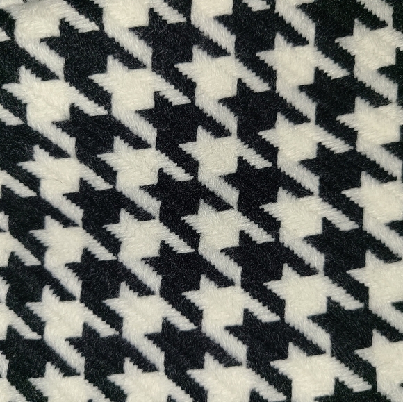 Last Kiss Cropped Sleeve Houndstooth Blazer Women's Size Small - Picture 10 of 10